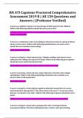 RN ATI Capstone Proctored Comprehensive Assessment 2019 B | All 150 Questions and Answers | (Professor Verified)