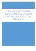 Test Bank deWits Medical Surgical Nursing, Concepts and Practice 4th edition by Stromberg All Chapters