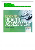 Test Bank - Essential Health Assessment, 1st edition (Thompson, 2018), Chapter 1-24 | All Chapters