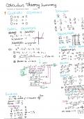Summary Calculus A TU/e