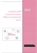 Portfolio HBO Associate degree Officemanagement fase 1 (Cijfer 8)