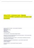  Army CCC - Common core - Mission Command FM6-0 questions and answers well illustrated.