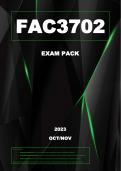 FAC3702 Exam Pack (2023)