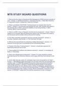 MTS STUDY BOARD QUESTIONS AND ANSWERS 2023