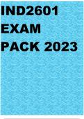 IND2601 EXAM PACK 2023