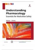 Test Bank for Understanding Pharmacology Essentials for Medication Safety, 2nd Edition by M. Linda Workman & LaCharity||ISBN NO-10, 9781455739769||ISBN NO-13, 978-1455739769||Complete Guide A+