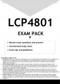 LCP4801 EXAM PACK 2023 - DISTINCTION GUARANTEED