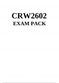 CRW2602 EXAM PACK 2023