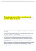   Texas Jurisprudence Exam questions and answers latest top score.