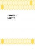 IND2601- NOTES