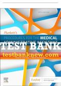 Test Bank For Evolve Resouces For Plunkett's Procedures For The Medical Administrative Assistant, 5th - 2021 All Chapters - 9781771721967