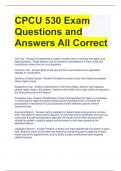 CPCU 530 Exam Questions and Answers All Correct 