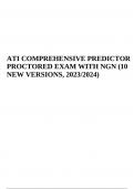 ATI COMPREHENSIVE PREDICTOR PROCTORED EXAM WITH NGN LATEST UPDATE 2023/2024