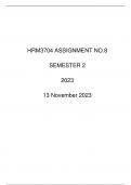 HRM3704 Assignment 08 SEMESTER 2 (13 November 2023)