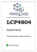 LCP4804 EXAM PACK 2023