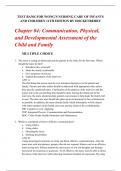 Chapter 04: Communication, Physical, and Developmental Assessment of the Child and Family Test Bank for Wong's Nursing Care of Infants And Children 11th Edition by Hockenberry