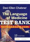Test Bank For The Language Of Medicine, 12th - 2021 All Chapters - 9780323551472