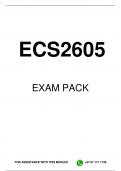 ECS2605 EXAM PACK 2023
