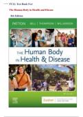  Full Test Bank For The Human Body in Health and Disease 8th Edition /Patton /complete guide
