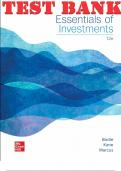 TEST BANK for Essentials of Investments, 12th Edition ISBN13: 9781260772166 By Zvi Bodie, Alex Kane and Alan Marcus. 