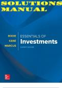 SOLUTIONS MANUAL for Essentials of Investments, 11th Edition ISBN13: 9781260013924 By Zvi Bodie, Alex Kane and Alan Marcus.