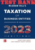 TEST BANK for McGraw-Hill's Taxation of Business Entities 2023 Edition, 14th Edition by Brian Spilker, Ayers, Barrick, Lewis, AND John Robinson. ISBN13: 9781265622008