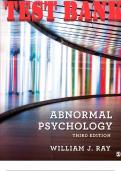 TEST BANK for Abnormal Psychology Interactive Edition 3rd Edition by William J. Ray. ISBN 9781071807255, 1071807250. 