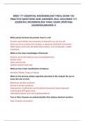 BIOD 151 MODULE 4 PRACTICE QUESTIONS AND ANSWERS STUDY GUIDE UPDATED 2022/2023