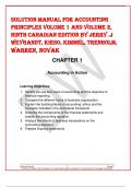 SOLUTION MANUAL FOR ACCOUNTING PRINCIPLES VOLUME 1 AND VOLUME 2, NINTH CANADIAN EDITION BY JERRY .J WEYGANDT, KIESO, KIMMEL, TRENHOLM, WARREN, NOVAK
