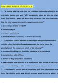 HESI Pediatric (PEDS) RN Exit Exam  V2- ACTUAL EXAM 2024/2025 Questions and Answers (Verified Answers)