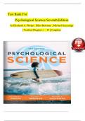 TEST BANK for Psychological Science, 7th Edition by Elizabeth A. Phelps, Elliot Berkman, | Verified Chapter's 1 - 15 | Complete Newest Version