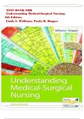 TEST BANK FOR Understanding Medical-Surgical Nursing, 6th Edition, Linda S. Williams, Paula D. Hopper