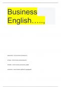 Business English…..,