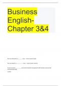 Business English- Chapter 3&4
