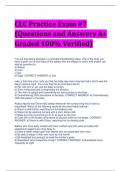 CLC Practice Exam #7 (Questions and Answers A+ Graded 100% Verified)