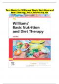 Test Bank for Williams' Basic Nutrition and Diet , 16th Edition 