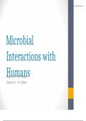  MCB 2004C Chapter 27 - Microbial Interactions with Humans Q&A