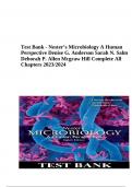 Test Bank Nester’s Microbiology A Human Perspective 8th Edition By Denise G. Anderson Sarah N. Salm Deborah P. Allen Mcgraw Hill Complete All Chapters 2023/2024