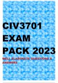 CIV3701 EXAM PACK 2023 