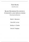 Basic Business Statistics Concepts and Applications, 14e Mark Berenson, David Levine, Kathryn Szabat, David Stephan (Test Bank All Chapters, 100% original verified, A+ Grade)