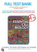 Test Bank for Essential Cell Biology 5th Edition by Alberts | 9780393680379 | 2020-2021 |Chapter 1-20 |All Chapters with Answers and Rationals