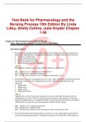 Test Bank for Pharmacology and the Nursing Process 10th Edition By Linda Lilley, Shelly Collins, Julie Snyder Chapter 1-58
