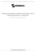 Portage Learning BIOD 151 Module 3 Exam Study Guide w/ Brand New Questions A++  (2022-2023)