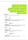 NRNP-6635 MIDTERM COMBINED SET EXAM LATEST UPDATE WITH(150  QUESTIONS AND CORRECT VERIFIED ANSWERS ) | A GRADE PASS!!