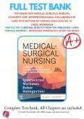 Test Bank For Medical-Surgical Nursing Concepts for Interprofessional Collaborative Care 10th Edition by Donna Ignatavicius, 9780323612425, Chapter 1-69 Complete Questions and Answers A+