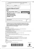 Pearson Edexcel GCE AS Mathematics Paper 01(8MA0) Pure mathematics QUESTION PAPER for June 2023