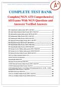 Complete| NGN ATI Comprehensive| All Exams With NGN Questions and Answers/ Verified Answers