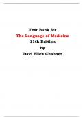 Test Bank for The Language of Medicine 11th Edition by Davi Ellen Chabner 