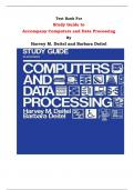 Test Bank For Study Guide to  Accompany Computers and Data Processing By Harvey M. Deitel and Barbara Deitel |All Chapters, Complete Q & A, Latest|
