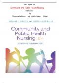 Test Bank for Community and Public Health Nursing 3rd Edition by Rosanna DeMarco and Judith Healey-Walsh |All Chapters, Complete Q & A, Latest|